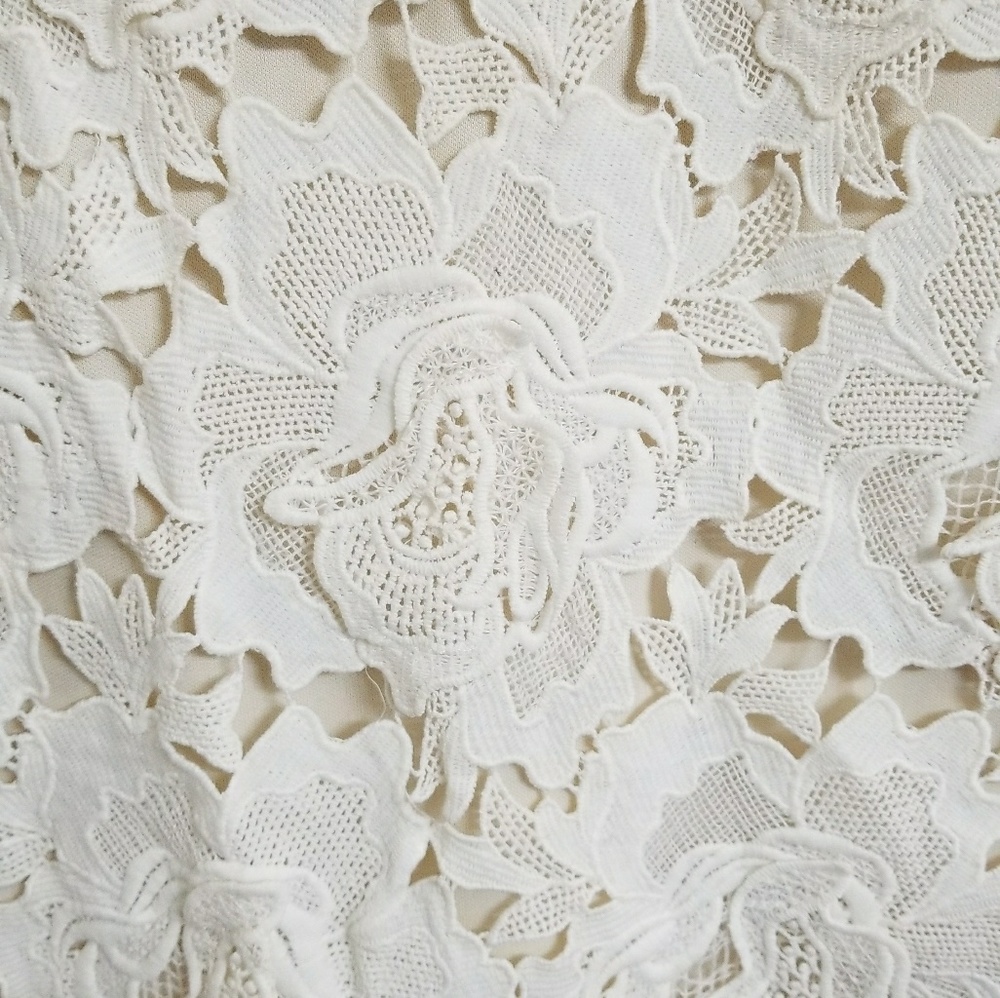 🚫SOLD🚫 Ivory Rose Lace Dress - Picture 5 of 6